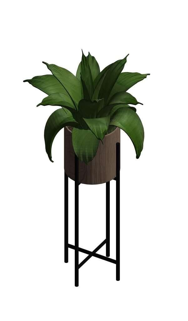 Revit Potted Plants 37 – Model And Object