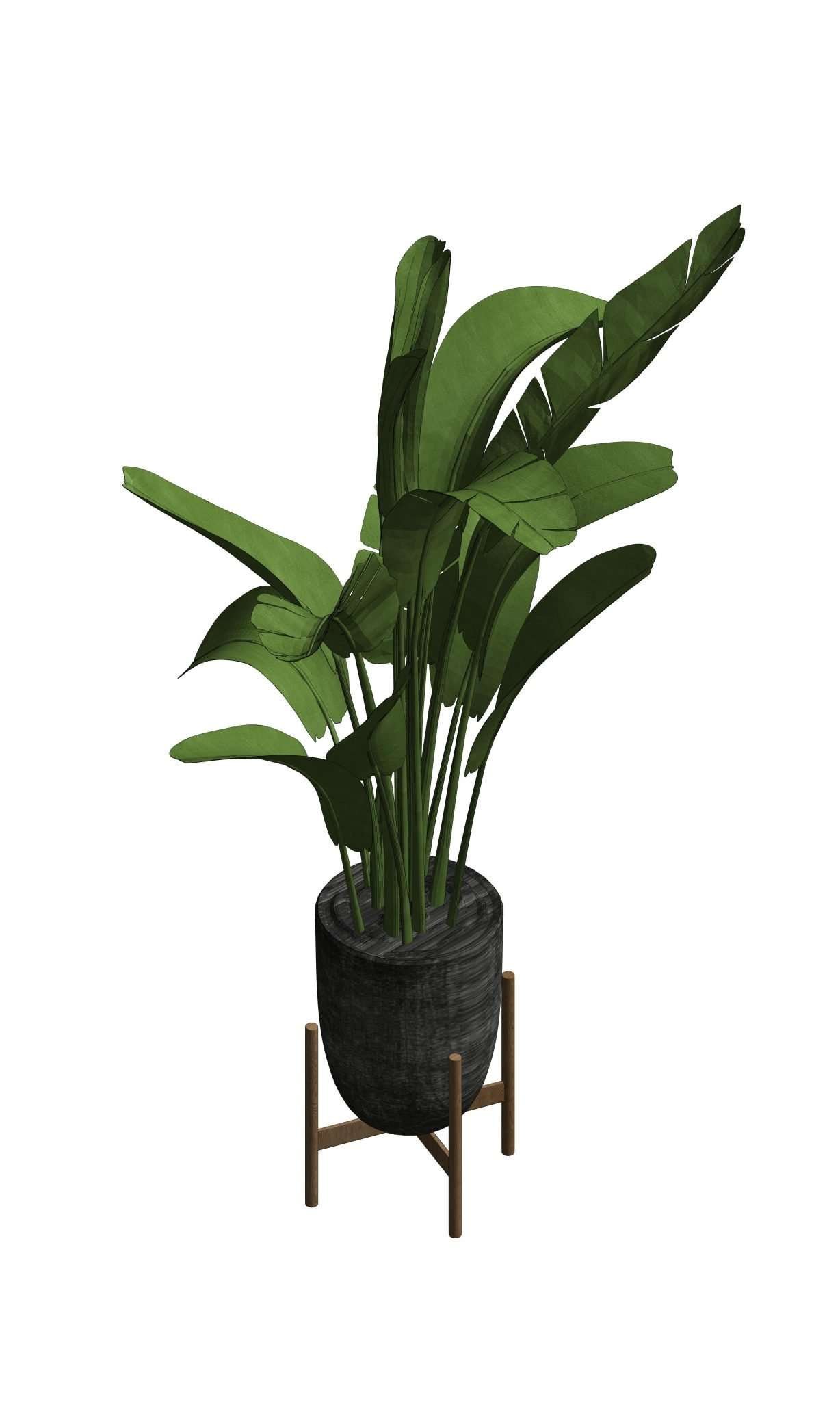 Revit Potted Plants 42 – Model And Object