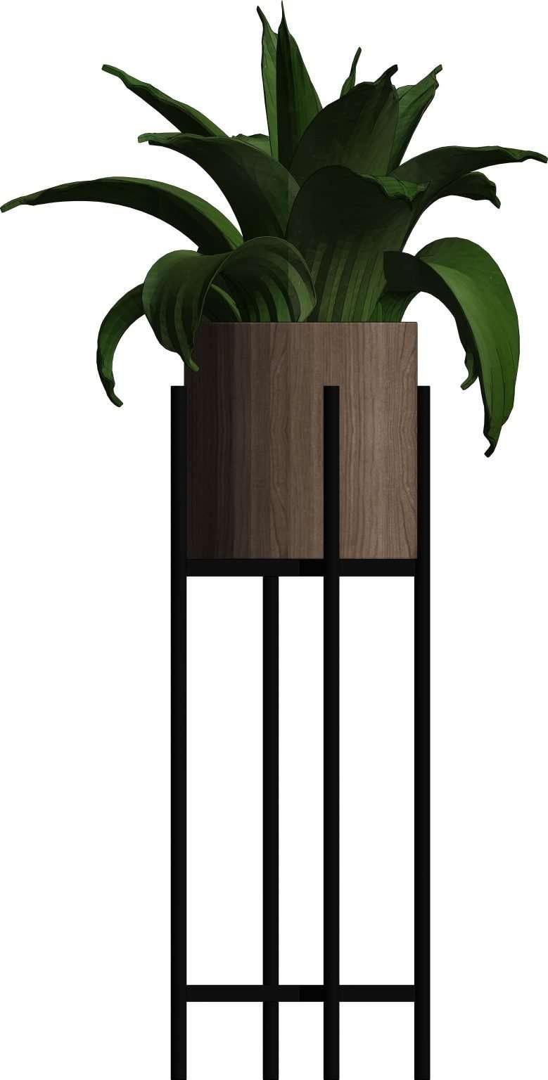 Revit Potted Plants 37 – Model And Object