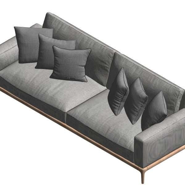 Revit Multi Sofa 6 Model And Object