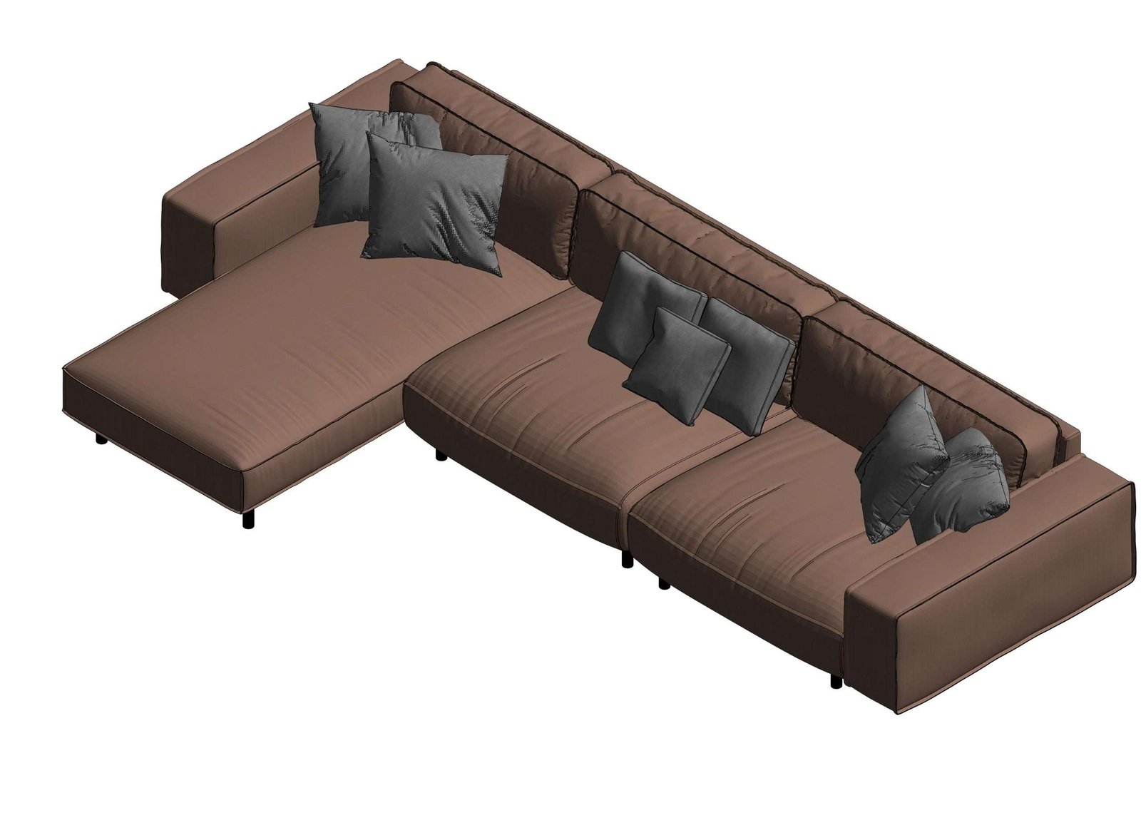 L deals sofa revit