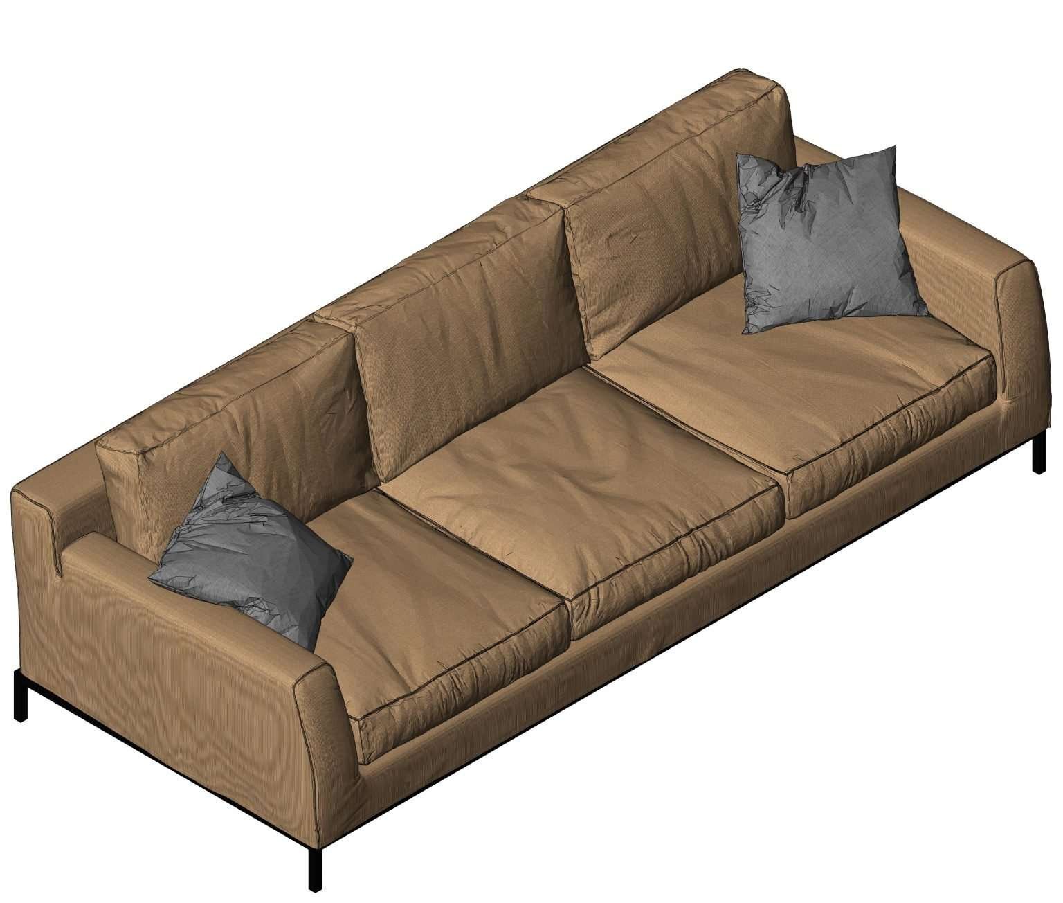 Revit Multi Sofa 2 Model And Object