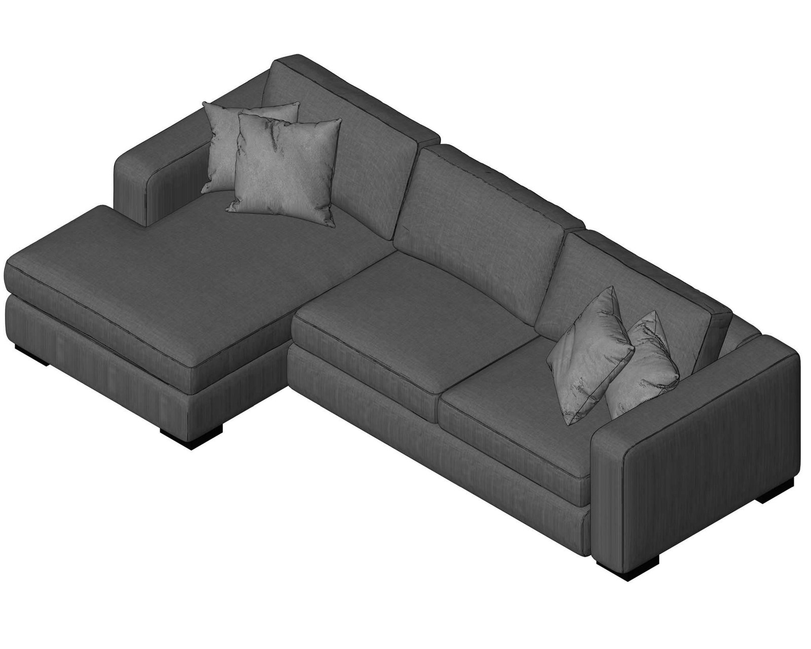 Revit Multi Sofa 8 Model And Object