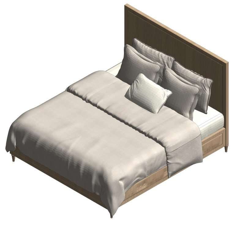 Revit Bed 7 Model And Object
