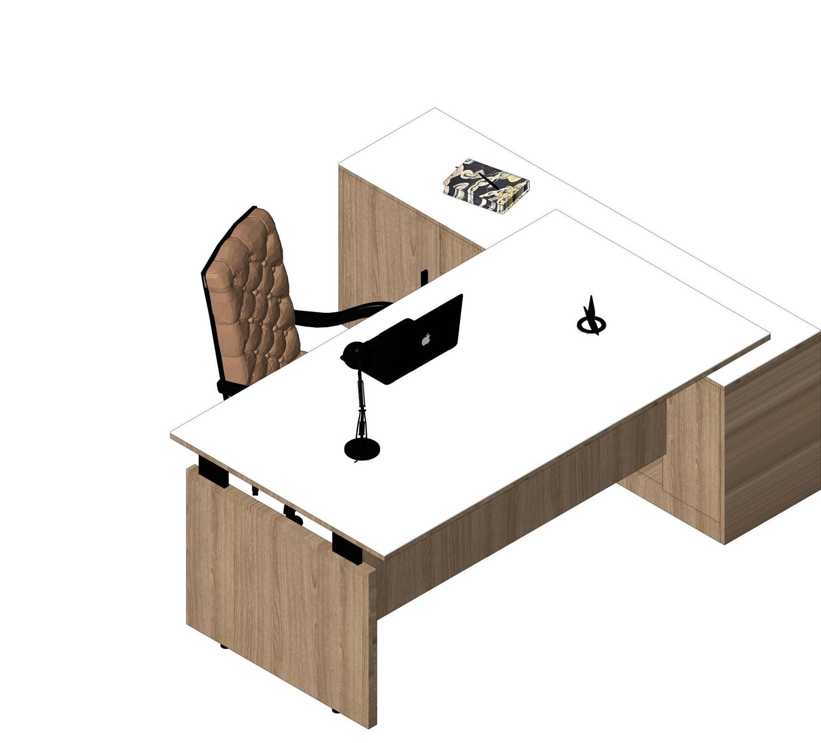 Revit Office Desk 1 – Model And Object