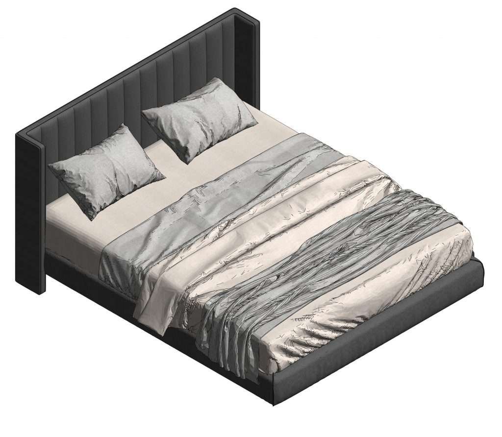 Revit Bed 17 Model And Object