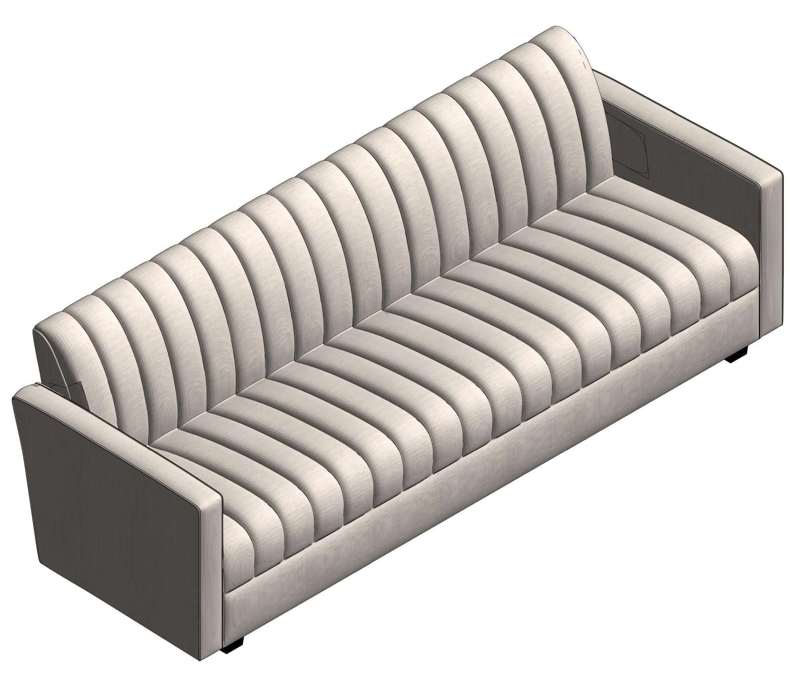 Revit Double Sofa 51 Model And Object